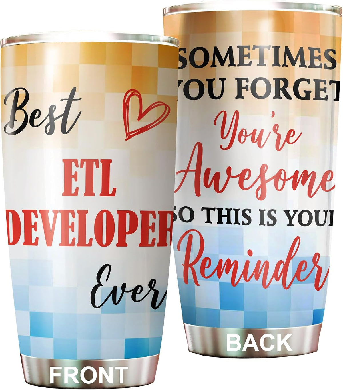 Best Caterer Ever Tumbler Stainless Steel 20oz, Office Gifts Women Men Work Friends Coworker, Driking Coffee Cup For Birthday Christmas - Colors K