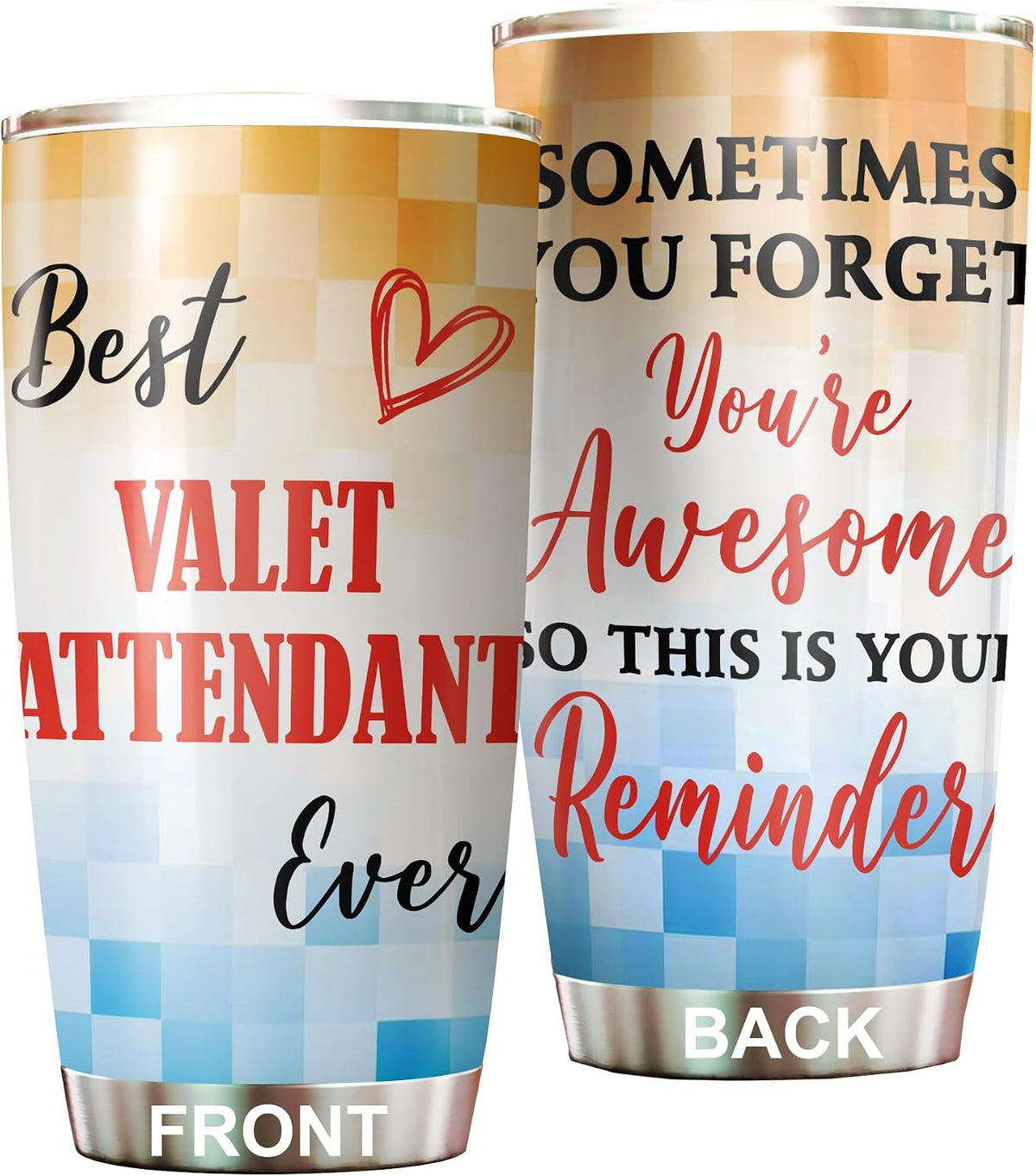 Best Caterer Ever Tumbler Stainless Steel 20oz, Office Gifts Women Men Work Friends Coworker, Driking Coffee Cup For Birthday Christmas - Colors K