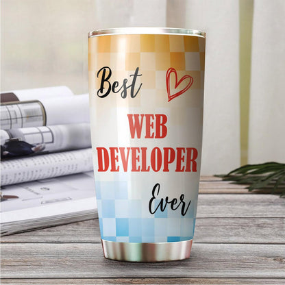 Best Caterer Ever Tumbler Stainless Steel 20oz, Office Gifts Women Men Work Friends Coworker, Driking Coffee Cup For Birthday Christmas - Colors K