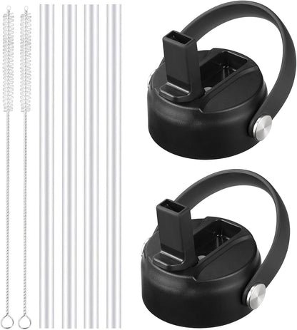 RRegeny Straw Lid for Hydro Flask Wide Mouth 32 40 oz, Lids with Flexible Handle compatible with HydroFlask, Replacement Sports Flex Cap Wide Mouth Top