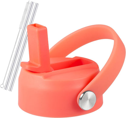 RRegeny Straw Lid for Hydro Flask Wide Mouth 32 40 oz, Lids with Flexible Handle compatible with HydroFlask, Replacement Sports Flex Cap Wide Mouth Top
