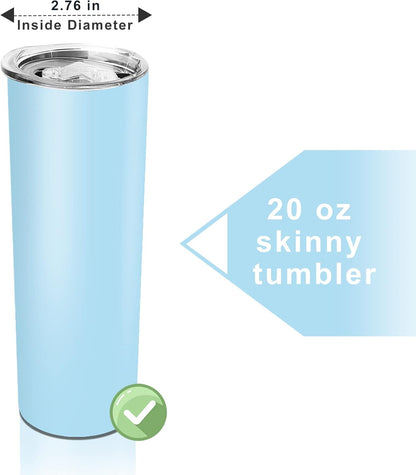 20 oz Skinny Tumbler Replacement Lids for 2.76in Cup Mouth