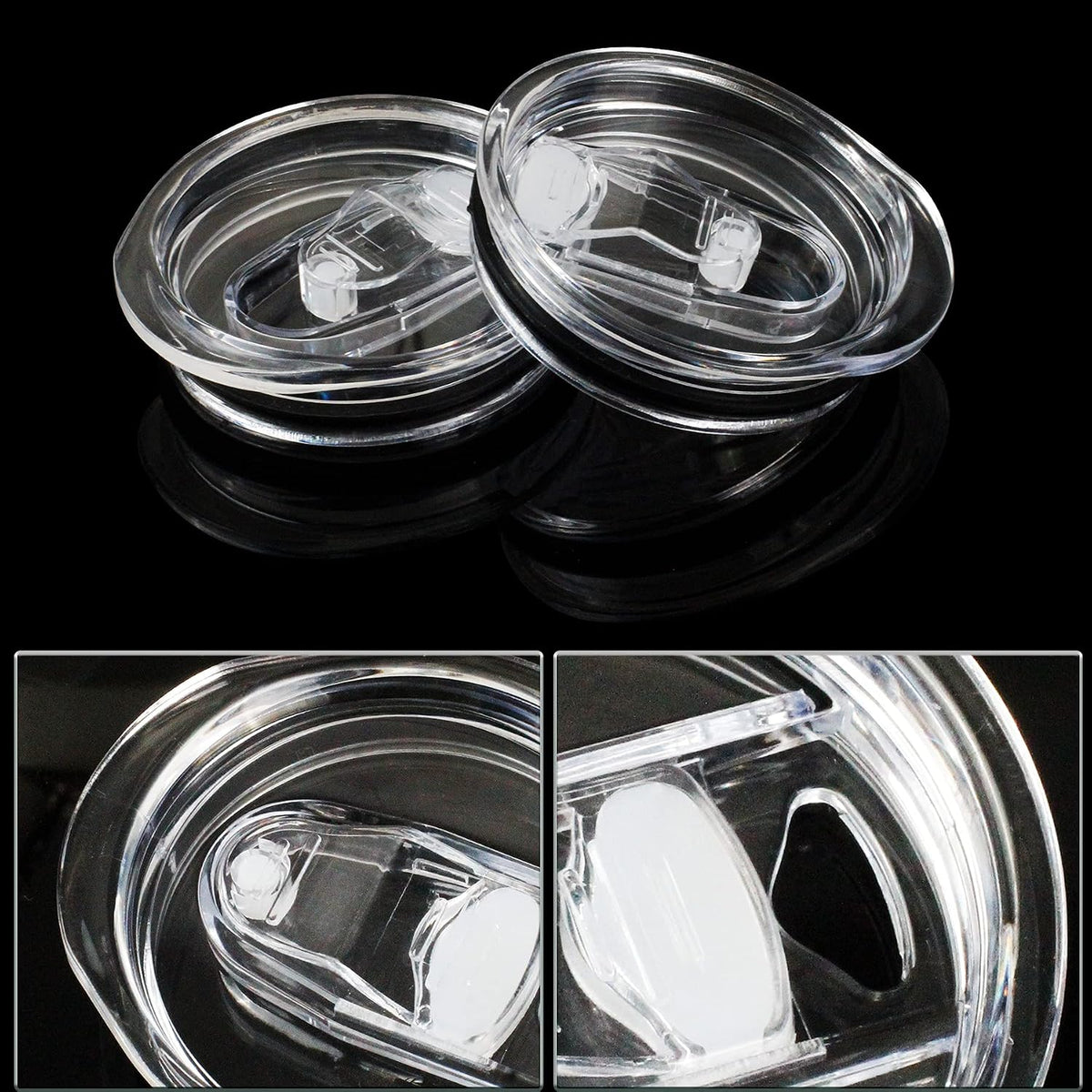 20 oz Skinny Tumbler Replacement Lids for 2.76in Cup Mouth