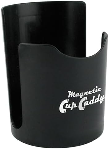 Master Magnetics Magnetic Cup Holder - Caddy for Bottles, Glasses, and Cans - Fits on Fridge, Lawnmower, Forklift, Cart, or Ladder - Heavy-Duty Magnet