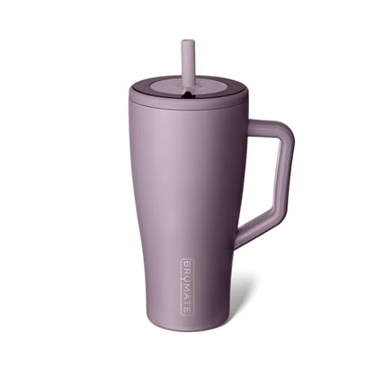 BrüMate Era 40 oz Tumbler with Handle & Straw | 100% Leakproof Insulated Water Bottle Tumbler with Lid & Flexible SoftSip Straw | Made of Stainless Steel | Cup Holder Friendly | 40oz (Nightfall Blue)