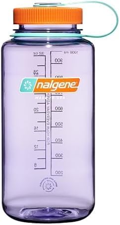 Nalgene 32 oz Wide Mouth Water Bottle | BPA-Free, Durable & Leak Proof, Lightweight Bottle for Hiking & Gym, Work & Travel