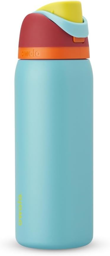 Owala FreeSip Insulated Stainless Steel Water Bottle with Straw, BPA-Free Sports Water Bottle, Great for Travel, 32 Oz, Denim