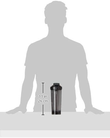 BlenderBottle Shaker Bottle Pro Series Perfect for Protein Shakes and Pre Workout, 24-Ounce, Black