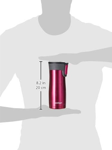 Contigo AUTOSEAL West Loop Vacuum-Insulated Stainless Steel Travel Mug with Easy-Clean Lid 12 oz Blueberry