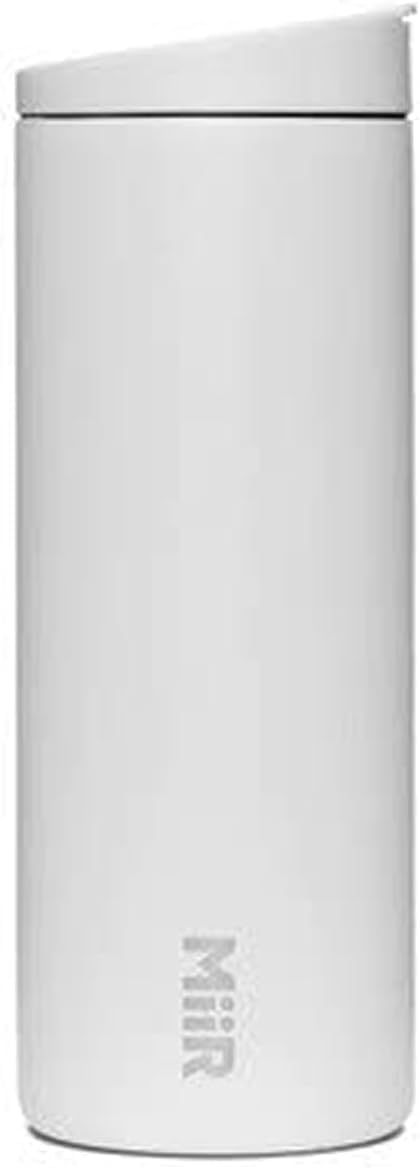 MiiR Flip Traveler 16oz - Double-Wall Vacuum Insulated with Flip Lid, BPA-Free Stainless Steel Construction, Insulated Tumbler for Hot or Cold Drinks