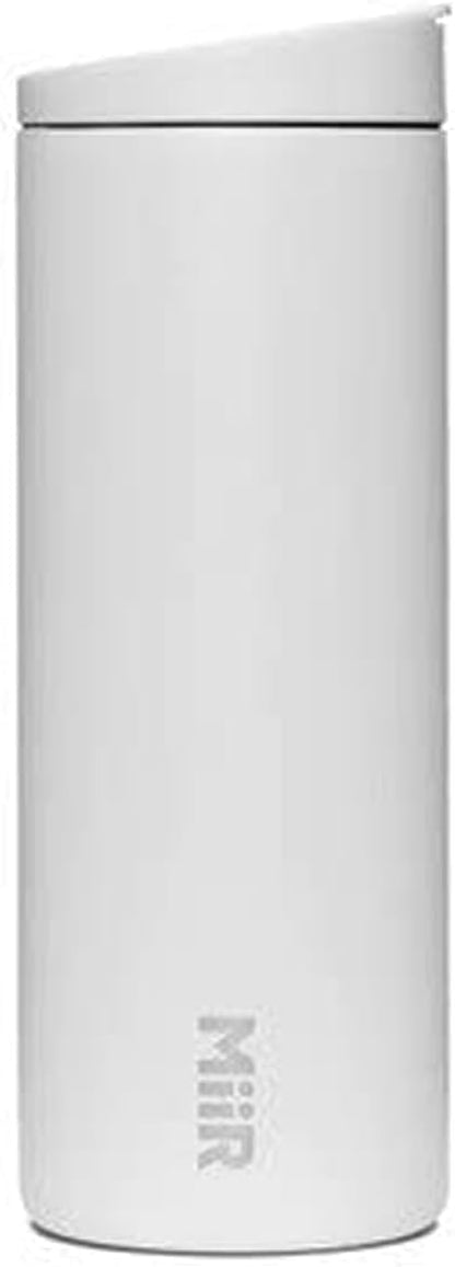 MiiR Flip Traveler 16oz - Double-Wall Vacuum Insulated with Flip Lid, BPA-Free Stainless Steel Construction, Insulated Tumbler for Hot or Cold Drinks