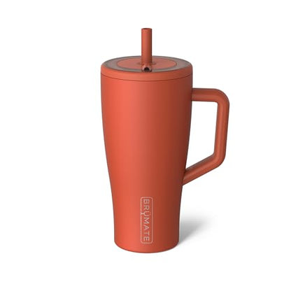 BrüMate Era 40 oz Tumbler with Handle & Straw | 100% Leakproof Insulated Water Bottle Tumbler with Lid & Flexible SoftSip Straw | Made of Stainless Steel | Cup Holder Friendly | 40oz (Nightfall Blue)
