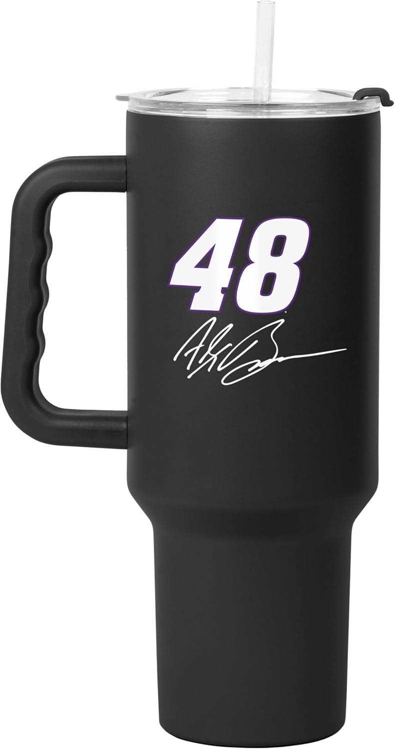 NASCAR 40oz Flipside Powder Coat Tumbler – 40oz Vacuum Insulated Tumbler, Long-Lasting Durable Finish, NASCAR Racing Design – Great for Travel and Outdoor Events