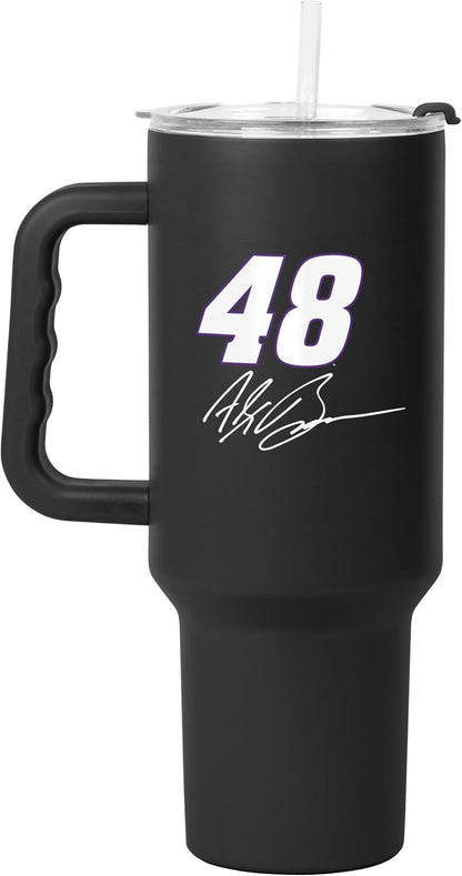 NASCAR 40oz Flipside Powder Coat Tumbler – 40oz Vacuum Insulated Tumbler, Long-Lasting Durable Finish, NASCAR Racing Design – Great for Travel and Outdoor Events