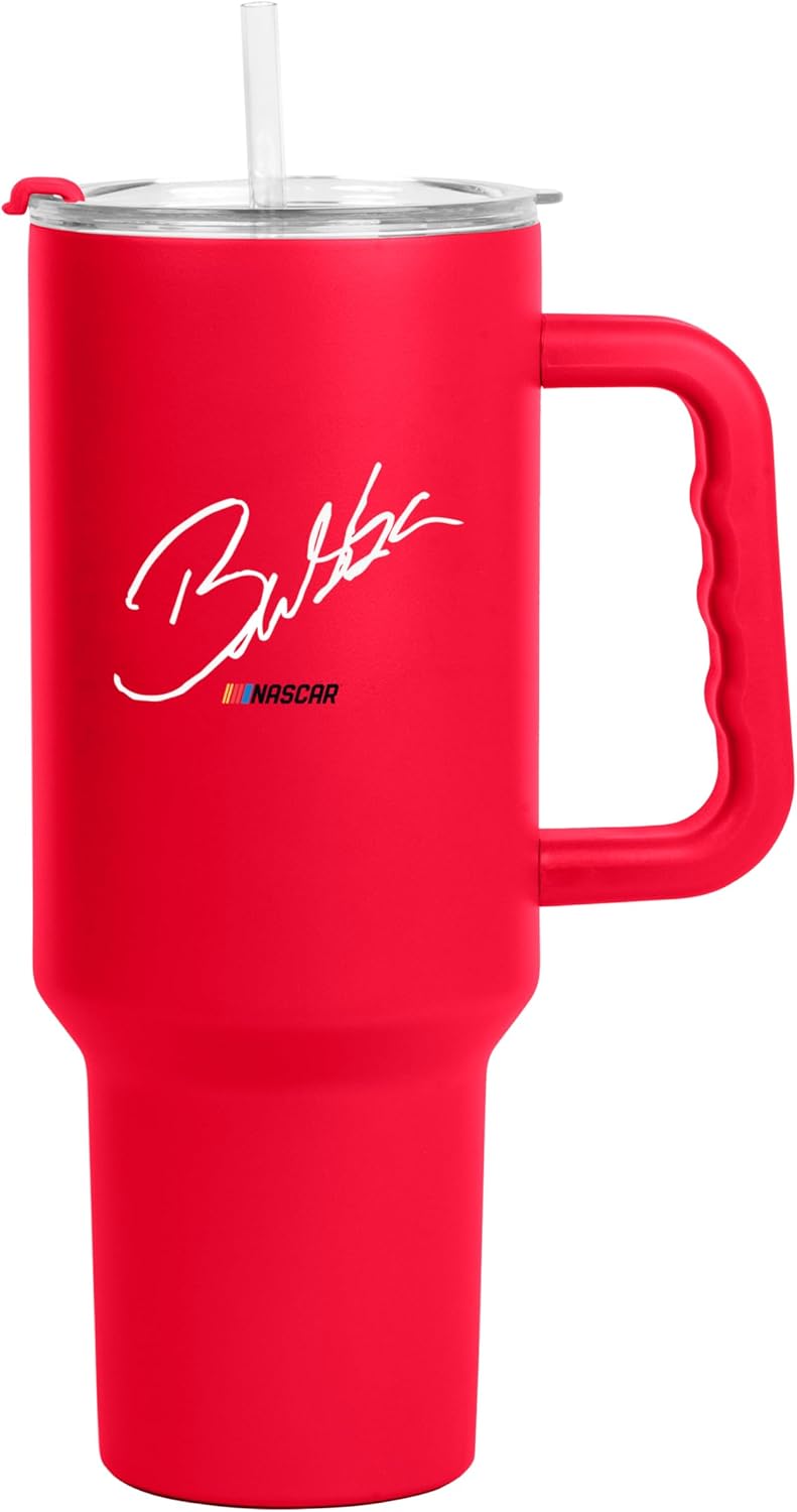 NASCAR 40oz Flipside Powder Coat Tumbler – 40oz Vacuum Insulated Tumbler, Long-Lasting Durable Finish, NASCAR Racing Design – Great for Travel and Outdoor Events
