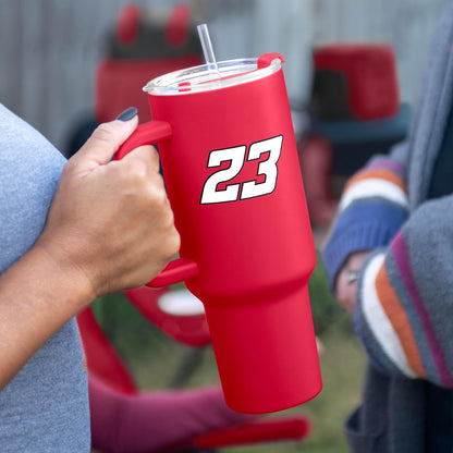 NASCAR 40oz Flipside Powder Coat Tumbler – 40oz Vacuum Insulated Tumbler, Long-Lasting Durable Finish, NASCAR Racing Design – Great for Travel and Outdoor Events