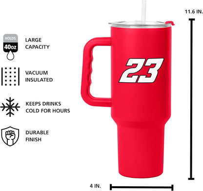 NASCAR 40oz Flipside Powder Coat Tumbler – 40oz Vacuum Insulated Tumbler, Long-Lasting Durable Finish, NASCAR Racing Design – Great for Travel and Outdoor Events