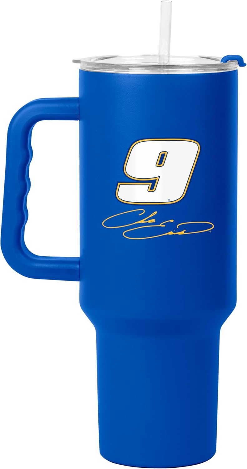 NASCAR 40oz Flipside Powder Coat Tumbler – 40oz Vacuum Insulated Tumbler, Long-Lasting Durable Finish, NASCAR Racing Design – Great for Travel and Outdoor Events