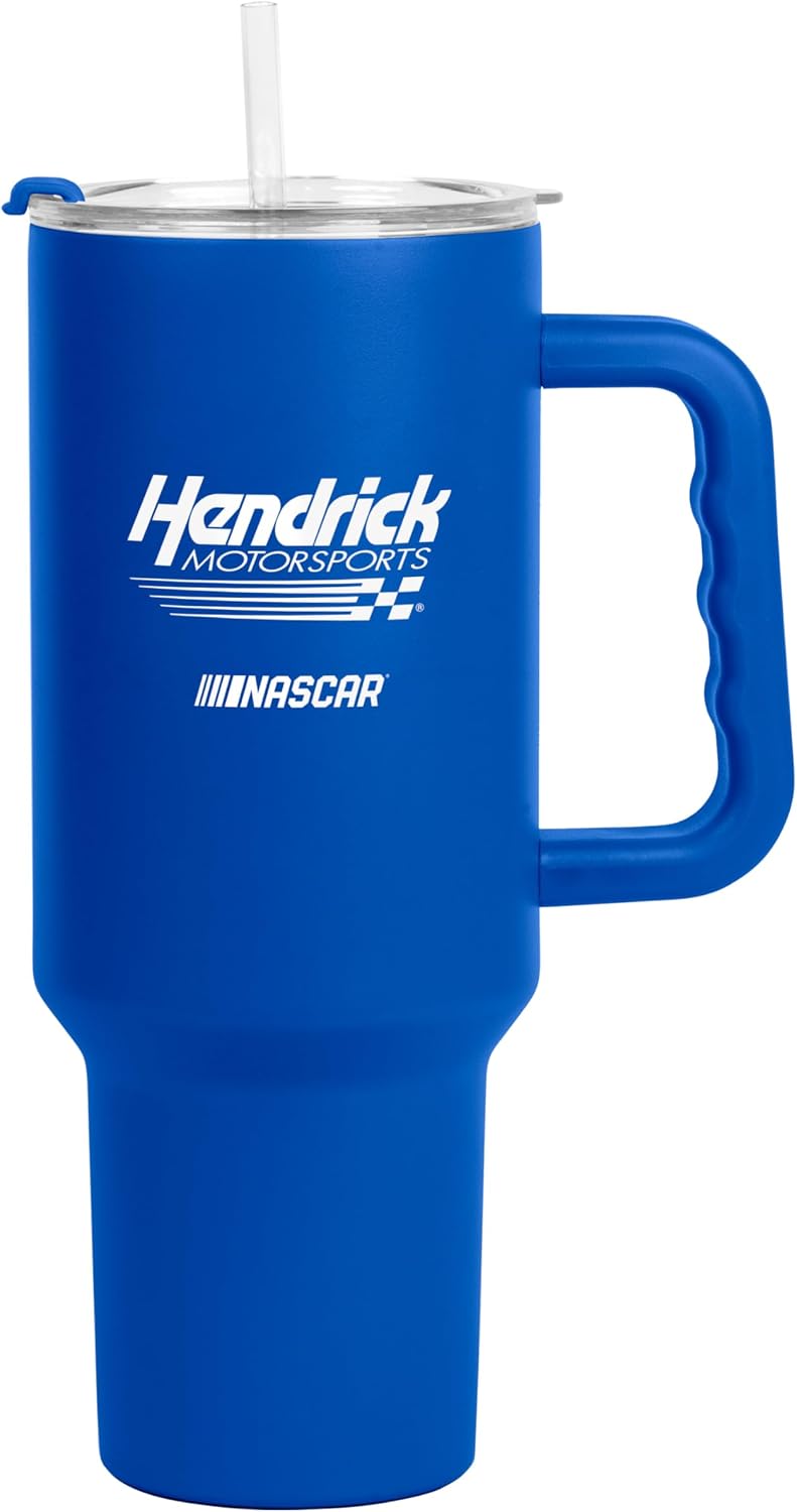 NASCAR 40oz Flipside Powder Coat Tumbler – 40oz Vacuum Insulated Tumbler, Long-Lasting Durable Finish, NASCAR Racing Design – Great for Travel and Outdoor Events