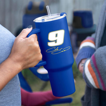 NASCAR 40oz Flipside Powder Coat Tumbler – 40oz Vacuum Insulated Tumbler, Long-Lasting Durable Finish, NASCAR Racing Design – Great for Travel and Outdoor Events