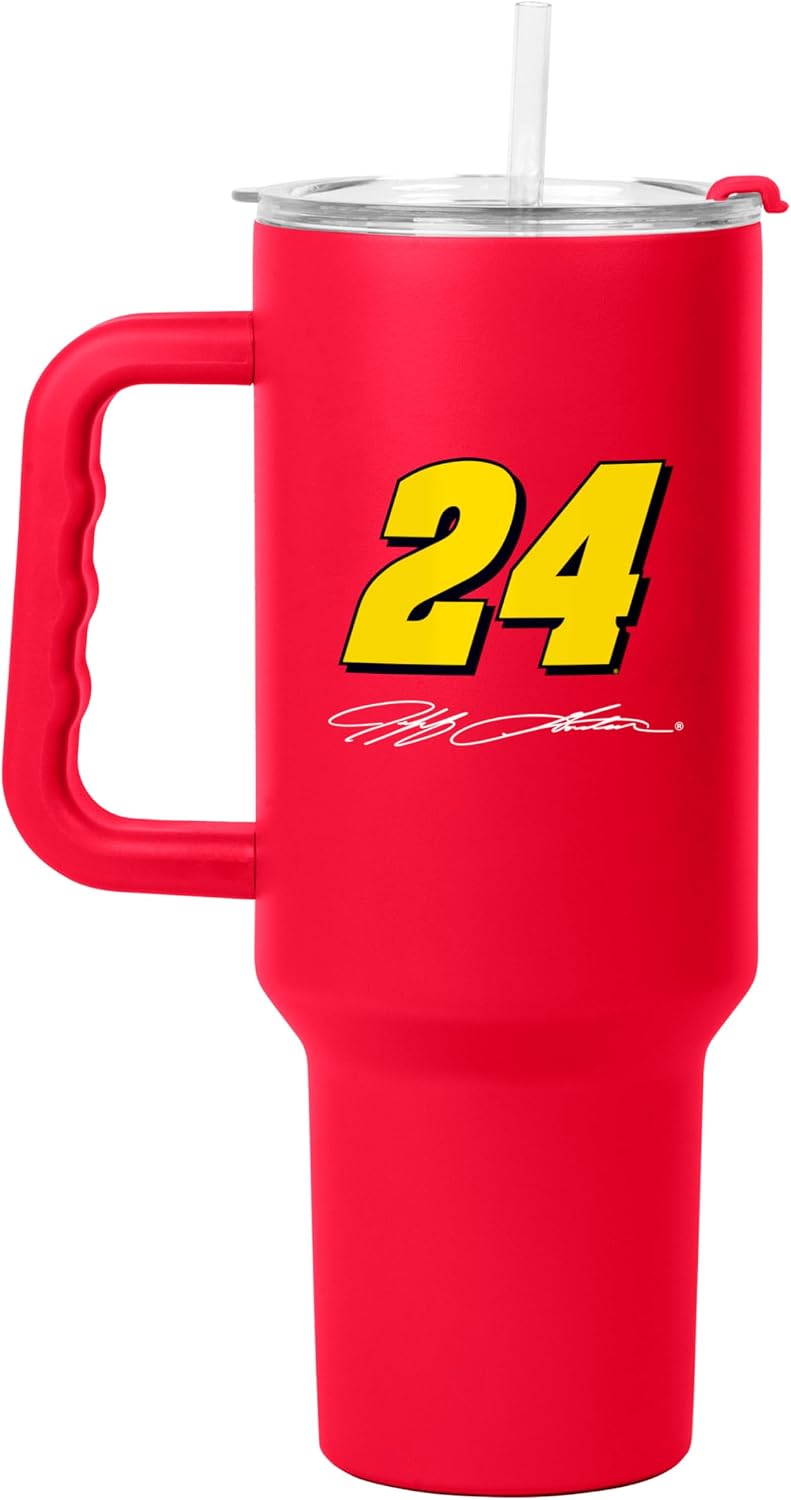NASCAR 40oz Flipside Powder Coat Tumbler – 40oz Vacuum Insulated Tumbler, Long-Lasting Durable Finish, NASCAR Racing Design – Great for Travel and Outdoor Events