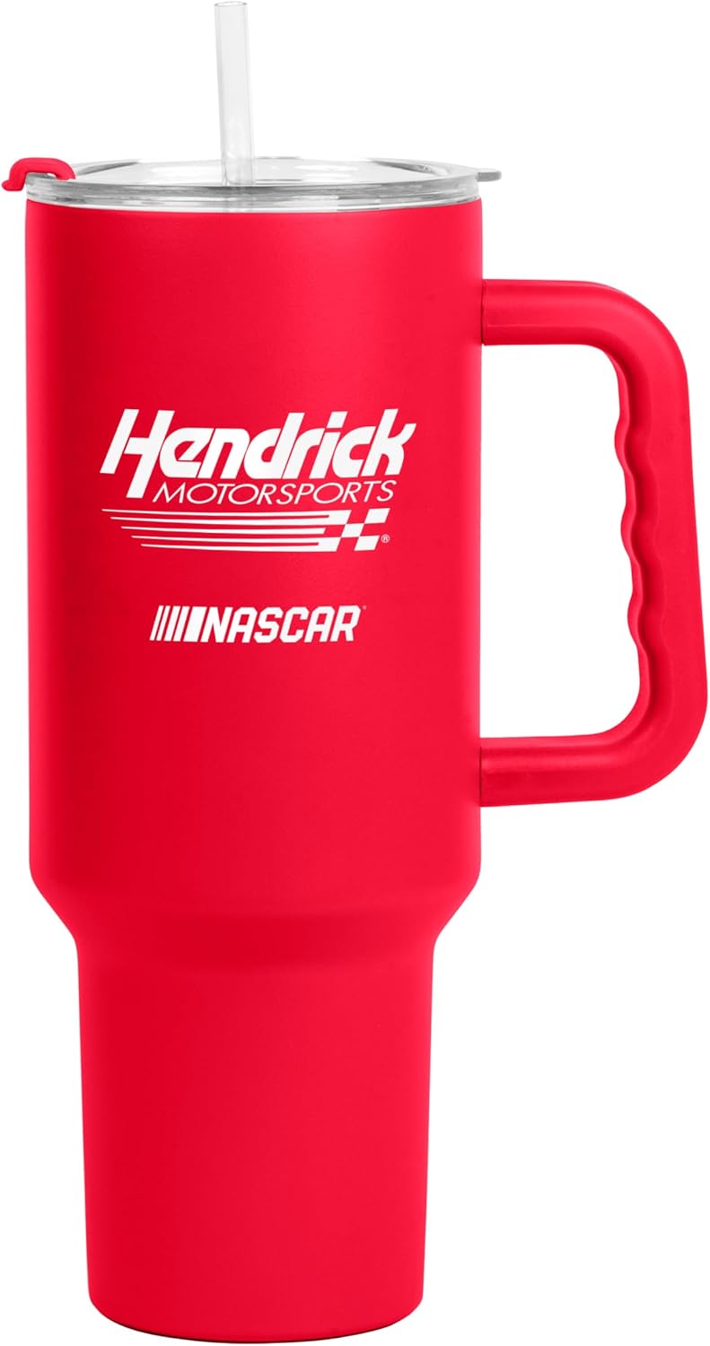NASCAR 40oz Flipside Powder Coat Tumbler – 40oz Vacuum Insulated Tumbler, Long-Lasting Durable Finish, NASCAR Racing Design – Great for Travel and Outdoor Events
