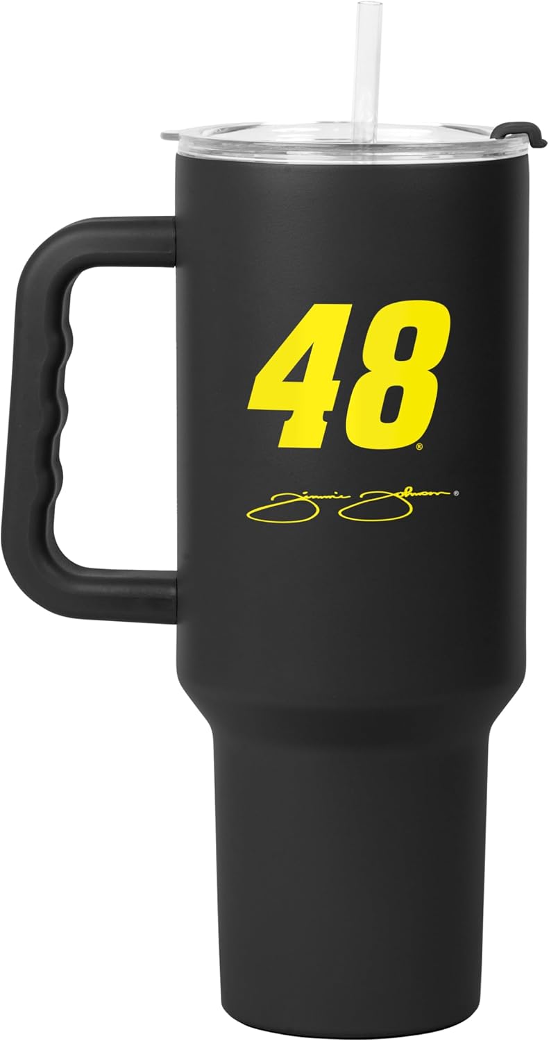 NASCAR 40oz Flipside Powder Coat Tumbler – 40oz Vacuum Insulated Tumbler, Long-Lasting Durable Finish, NASCAR Racing Design – Great for Travel and Outdoor Events