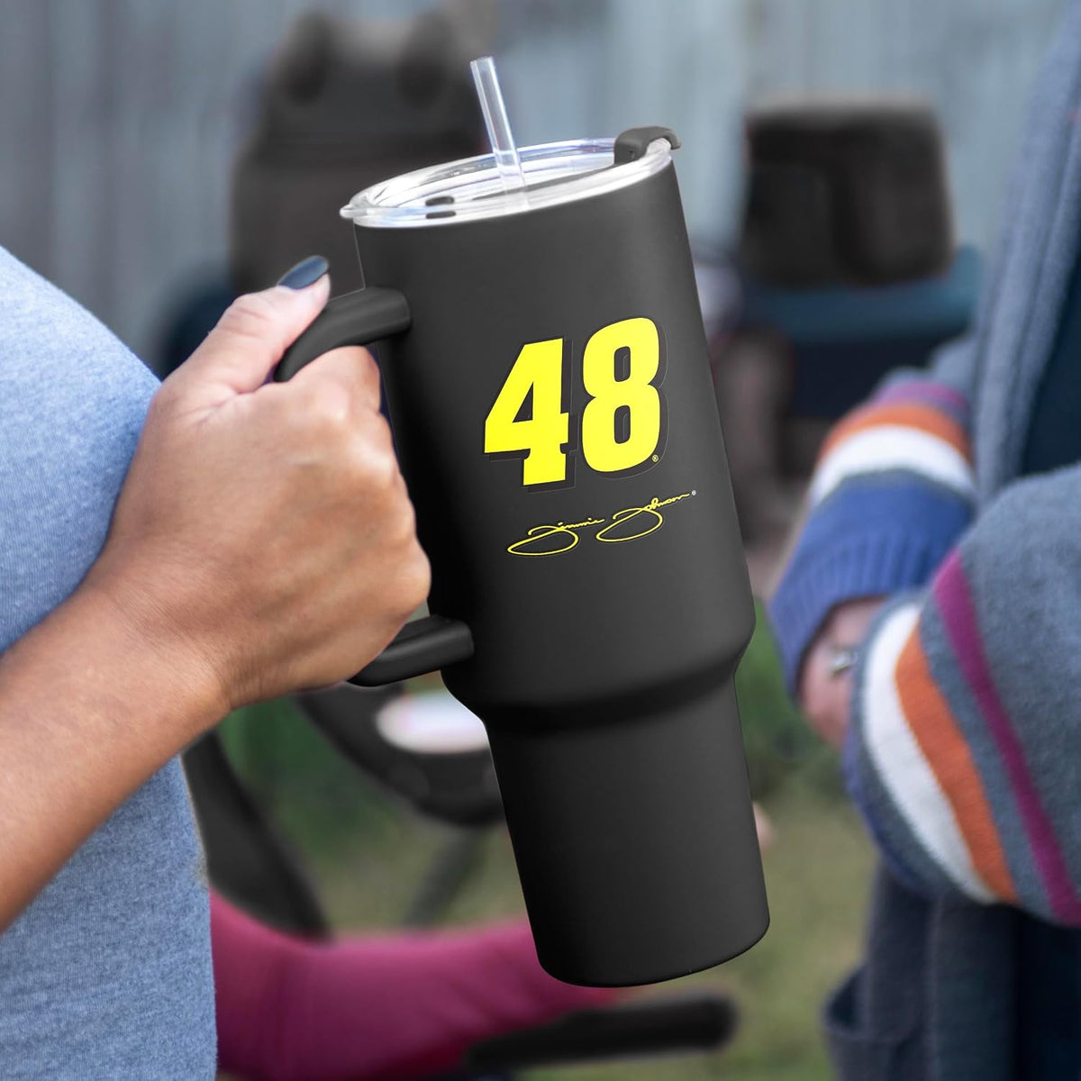 NASCAR 40oz Flipside Powder Coat Tumbler – 40oz Vacuum Insulated Tumbler, Long-Lasting Durable Finish, NASCAR Racing Design – Great for Travel and Outdoor Events