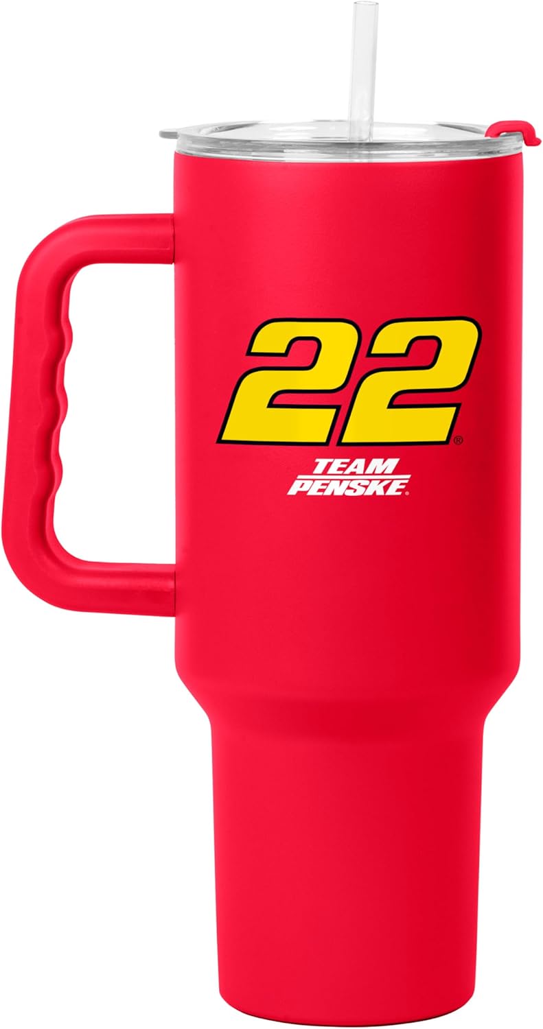NASCAR 40oz Flipside Powder Coat Tumbler – 40oz Vacuum Insulated Tumbler, Long-Lasting Durable Finish, NASCAR Racing Design – Great for Travel and Outdoor Events