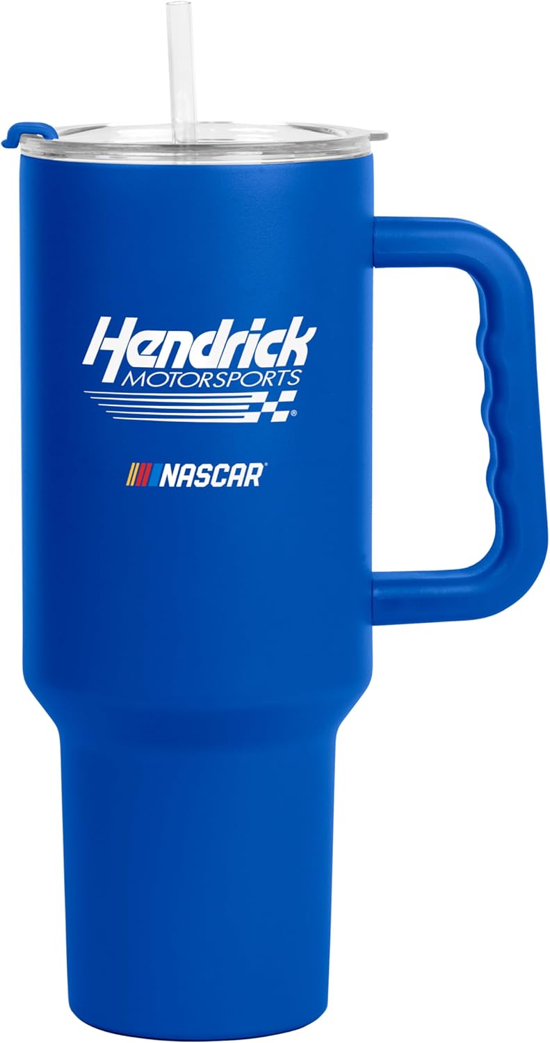 NASCAR 40oz Flipside Powder Coat Tumbler – 40oz Vacuum Insulated Tumbler, Long-Lasting Durable Finish, NASCAR Racing Design – Great for Travel and Outdoor Events