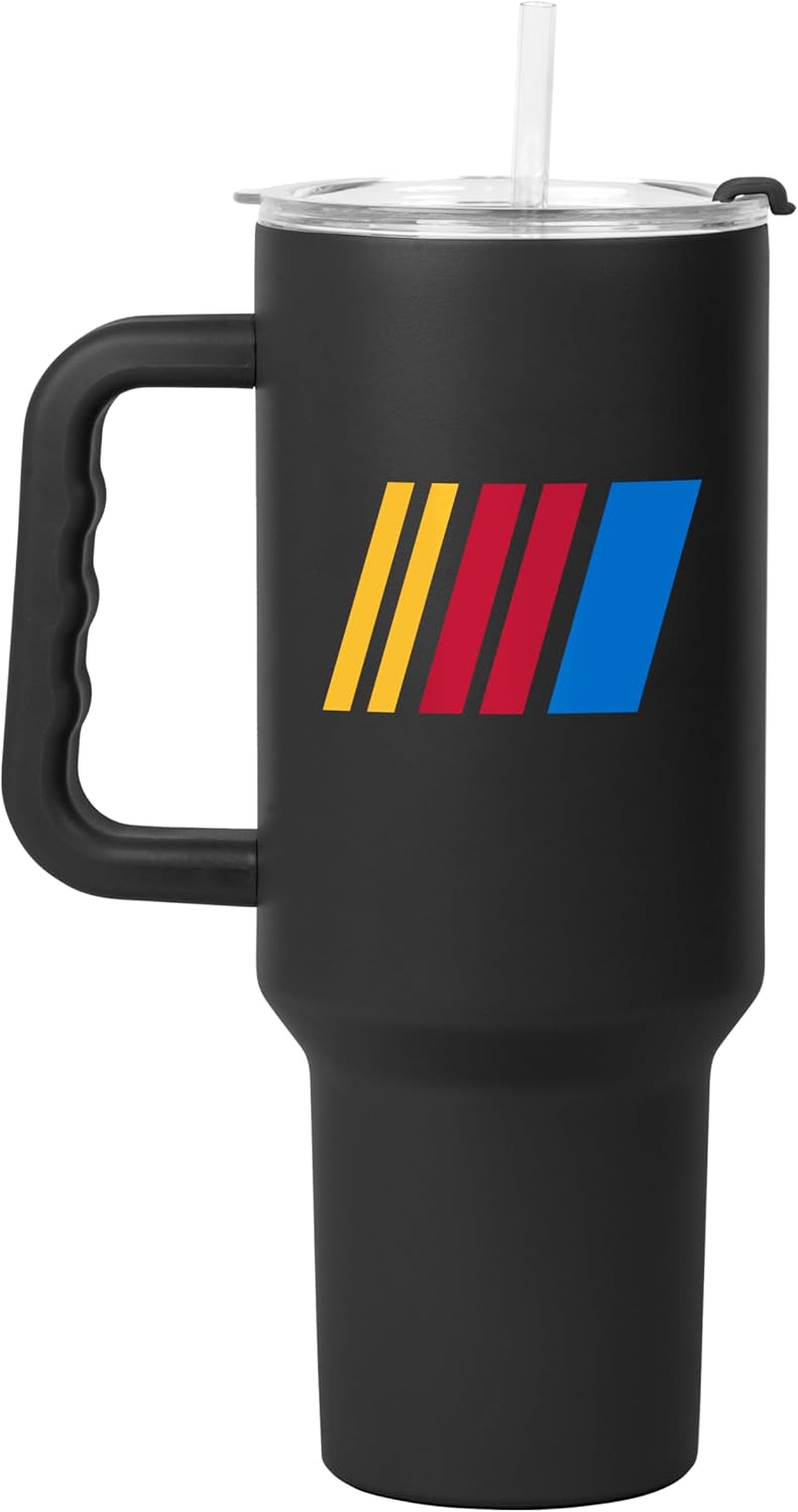 NASCAR 40oz Flipside Powder Coat Tumbler – 40oz Vacuum Insulated Tumbler, Long-Lasting Durable Finish, NASCAR Racing Design – Great for Travel and Outdoor Events