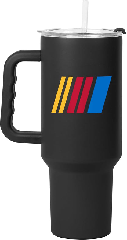 NASCAR 40oz Flipside Powder Coat Tumbler – 40oz Vacuum Insulated Tumbler, Long-Lasting Durable Finish, NASCAR Racing Design – Great for Travel and Outdoor Events
