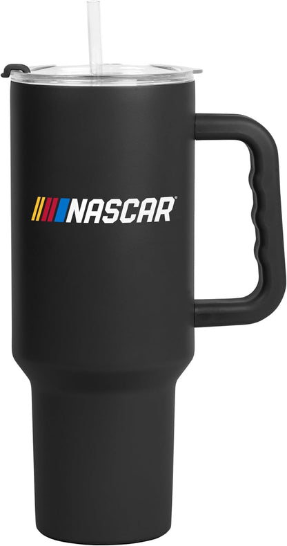 NASCAR 40oz Flipside Powder Coat Tumbler – 40oz Vacuum Insulated Tumbler, Long-Lasting Durable Finish, NASCAR Racing Design – Great for Travel and Outdoor Events