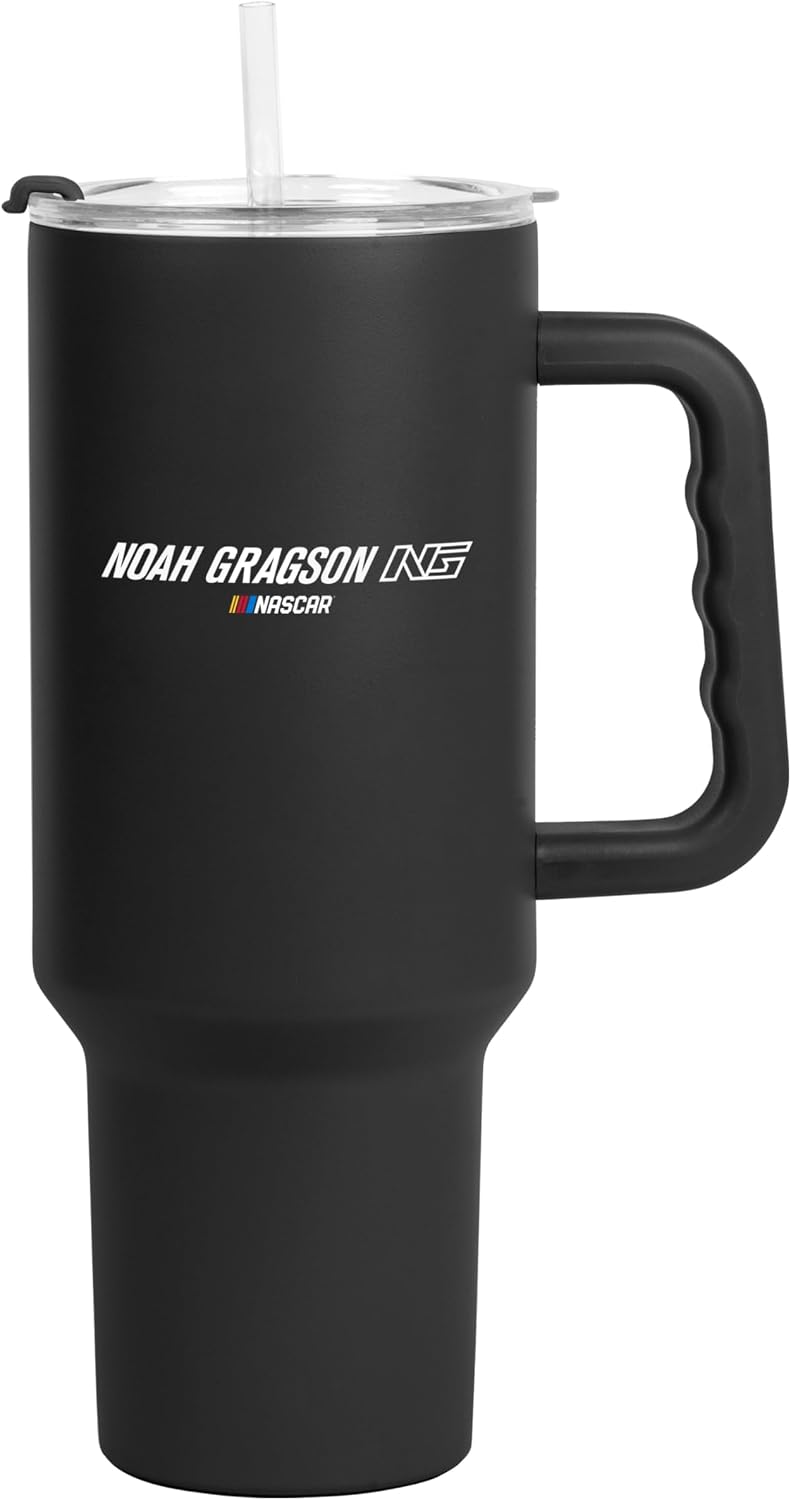 NASCAR 40oz Flipside Powder Coat Tumbler – 40oz Vacuum Insulated Tumbler, Long-Lasting Durable Finish, NASCAR Racing Design – Great for Travel and Outdoor Events
