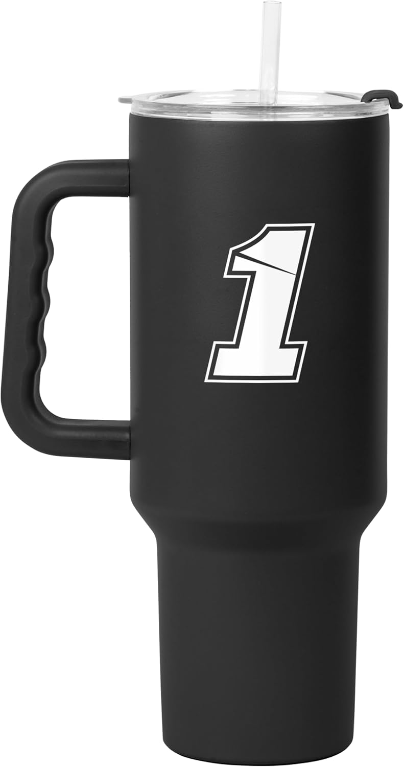 NASCAR 40oz Flipside Powder Coat Tumbler – 40oz Vacuum Insulated Tumbler, Long-Lasting Durable Finish, NASCAR Racing Design – Great for Travel and Outdoor Events