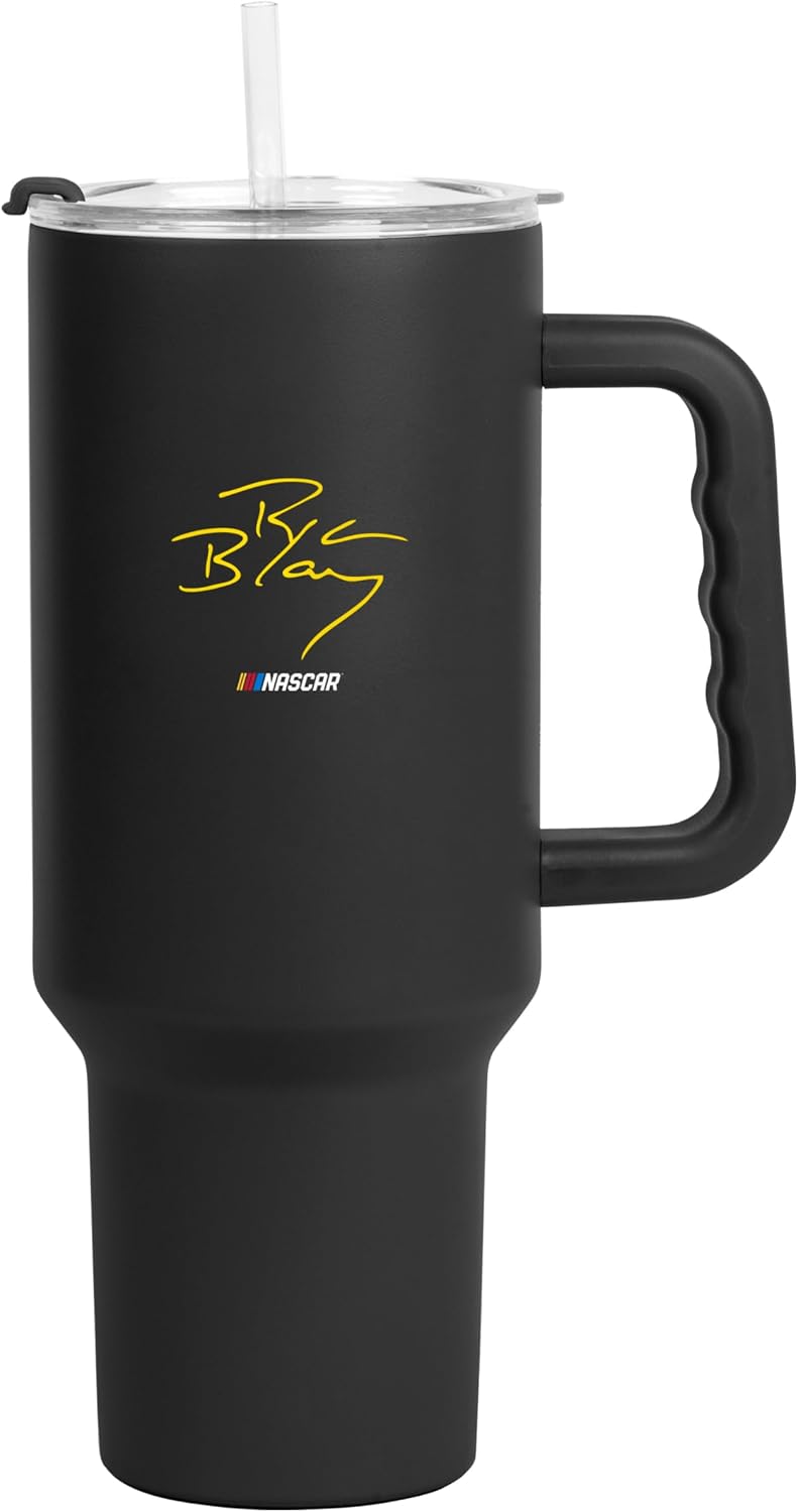 NASCAR 40oz Flipside Powder Coat Tumbler – 40oz Vacuum Insulated Tumbler, Long-Lasting Durable Finish, NASCAR Racing Design – Great for Travel and Outdoor Events