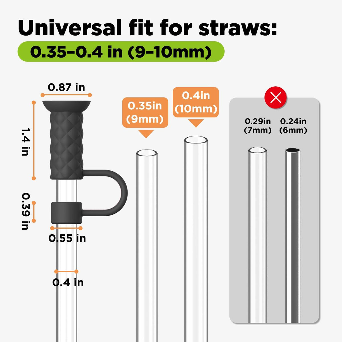 Stanley Straw Cover, Straw Toppers for Stanley Cups, Multicolor