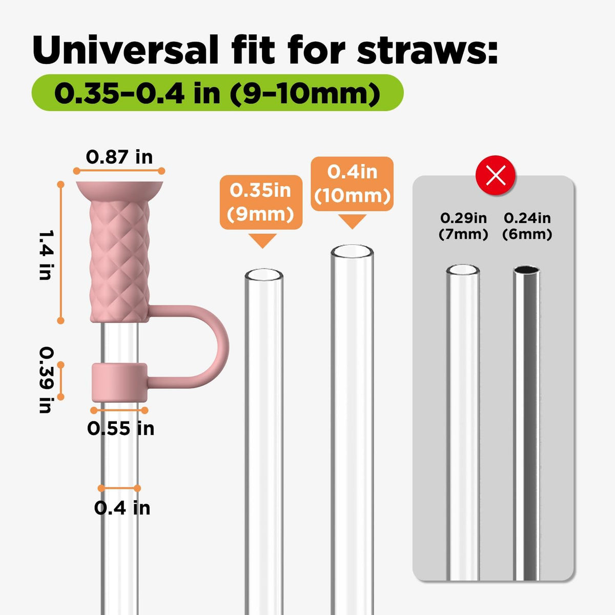 Stanley Straw Cover, Straw Toppers for Stanley Cups, Multicolor