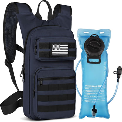 Hydration Backpack with 3L Water Bladder, Tactical Pack for Hiking