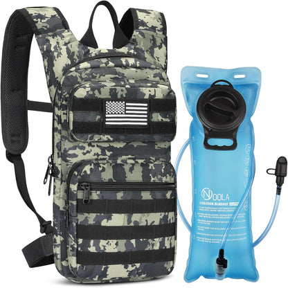 Hydration Backpack with 3L Water Bladder, Tactical Pack for Hiking