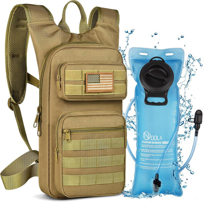 Hydration Backpack with 3L Water Bladder, Tactical Pack for Hiking