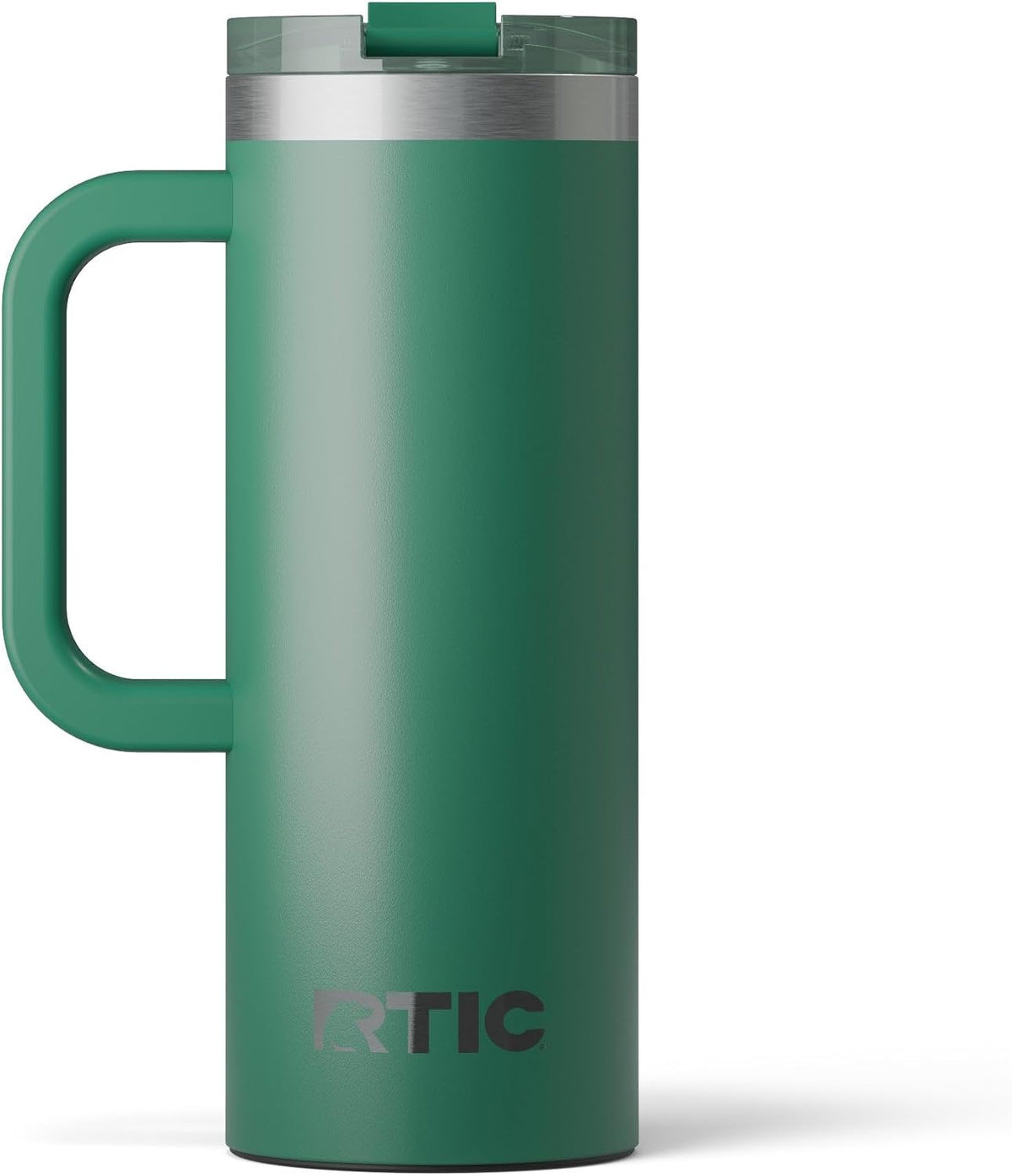 20oz Road Trip Travel Mug with Lid and Handle, Ceramic Lined, Black