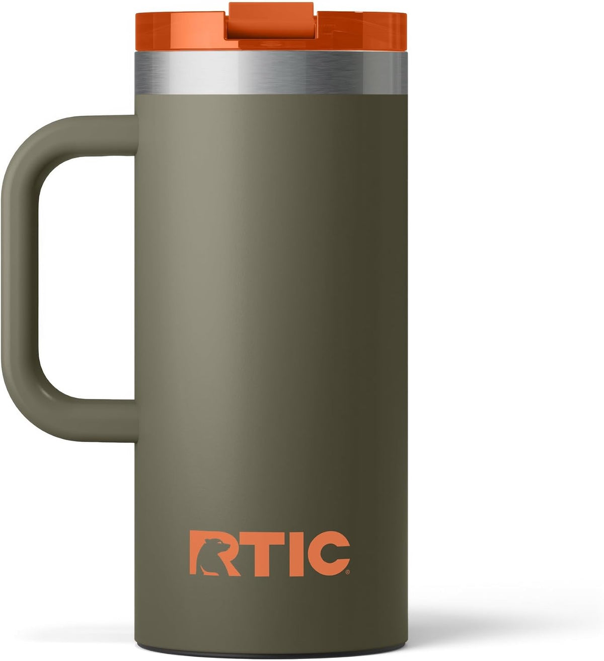 20oz Road Trip Travel Mug with Lid and Handle, Ceramic Lined, Black