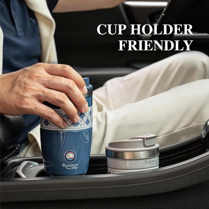 13 oz Travel Coffee Tumbler – 6H hot / 12H cold, Mig-White | 18/10 Stainless Steel, double wall vacuum insulation, keeps hot 6h & cold 12h, BPA free, ideal for office, camping, commutes