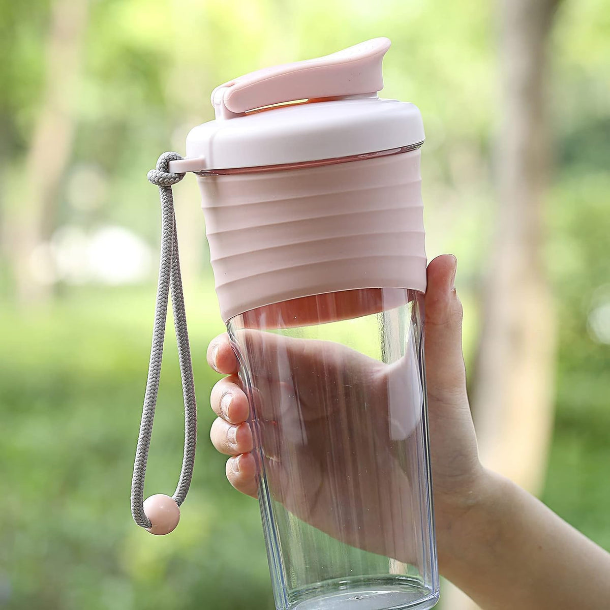 Shaker Bottle for Protein Mixes 24 oz Pink