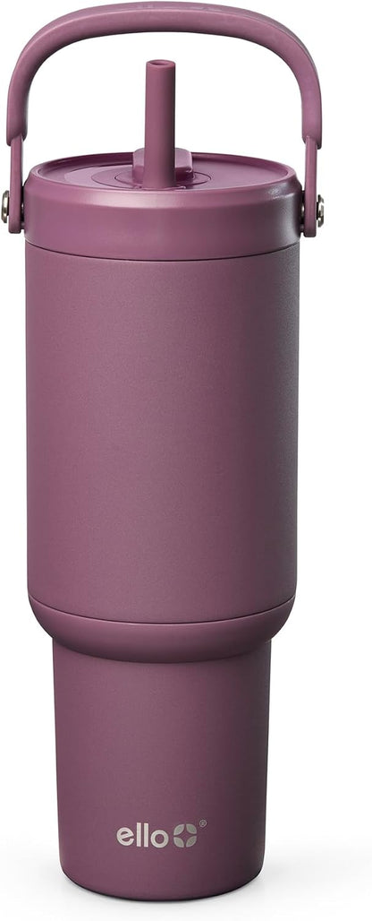 Oasis Go+ 26oz Insulated Stainless Steel Tumbler with Straw, Rasberry