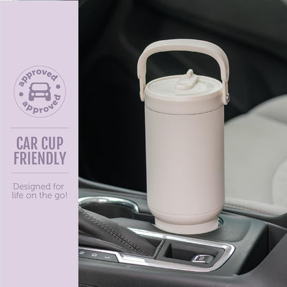 Oasis Go+ 26oz Insulated Stainless Steel Tumbler with Straw, Rasberry