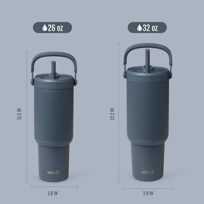 Oasis Go+ 26oz Insulated Stainless Steel Tumbler with Straw, Rasberry