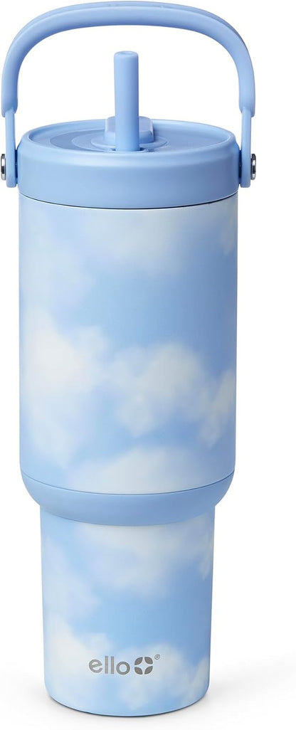 Oasis Go+ 26oz Insulated Stainless Steel Tumbler with Straw, Rasberry