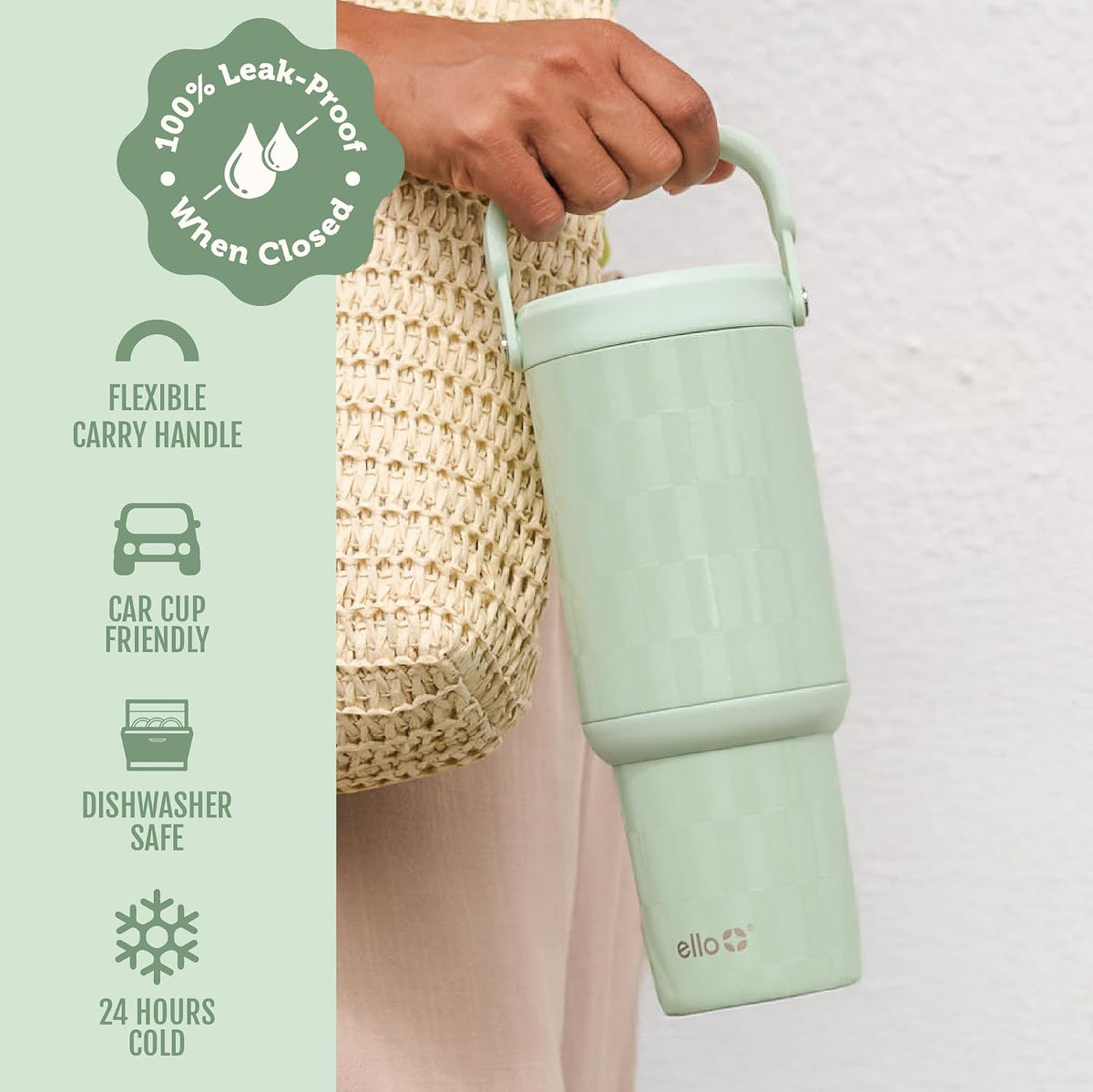 Oasis Go+ 26oz Insulated Stainless Steel Tumbler with Straw, Rasberry